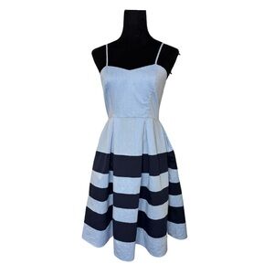 Jealous Tomato Striped Mini Dress Blue